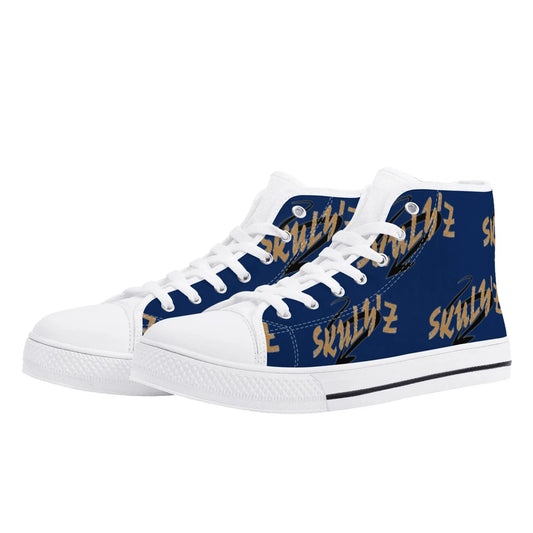 Skulyz Women’s Venom Blue High-Top Sneakers - Bloodline Streetwear LLC