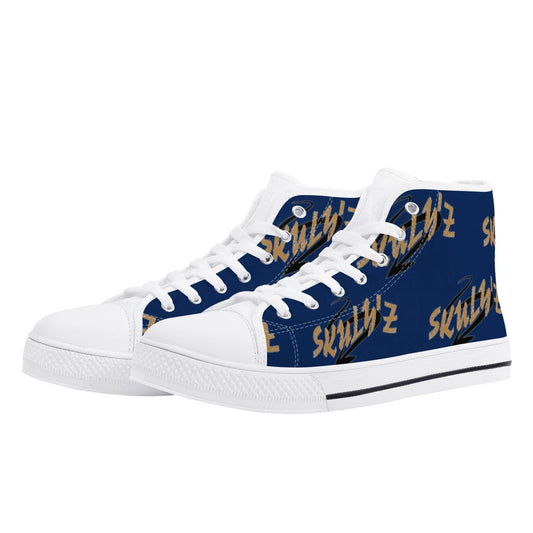 Skulyz Men’s Venom Blue High-Top Sneakers - Bloodline Streetwear LLC