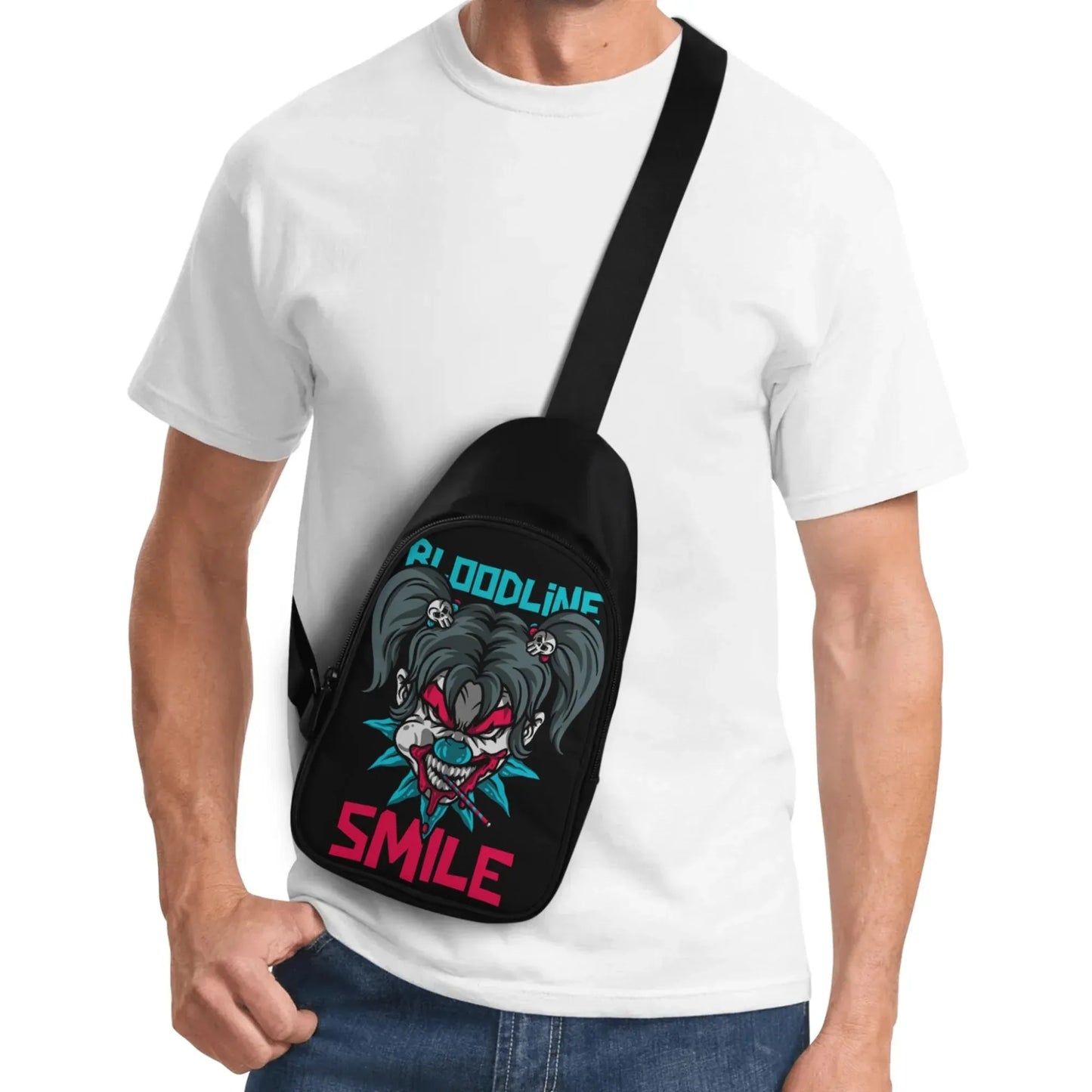 Evil Smile Chest Bag - Bloodline Streetwear LLC