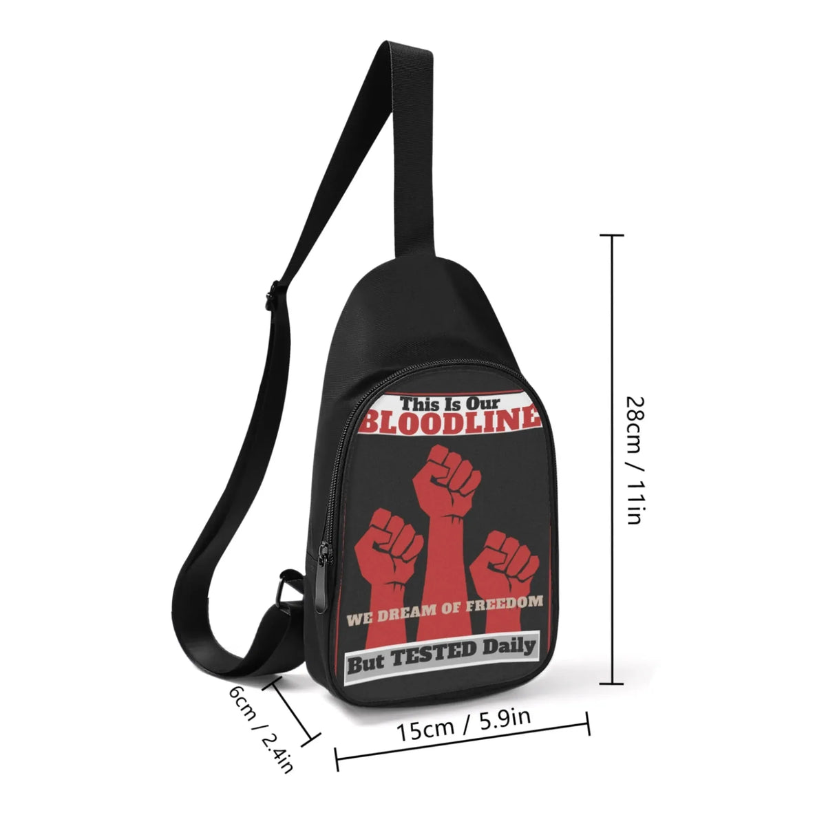 Legacy Tested, Chest Bag - Bloodline Streetwear LLC