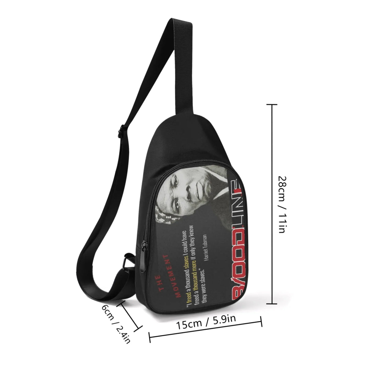 Legacy Tubman Chest Bag - Bloodline Streetwear LLC