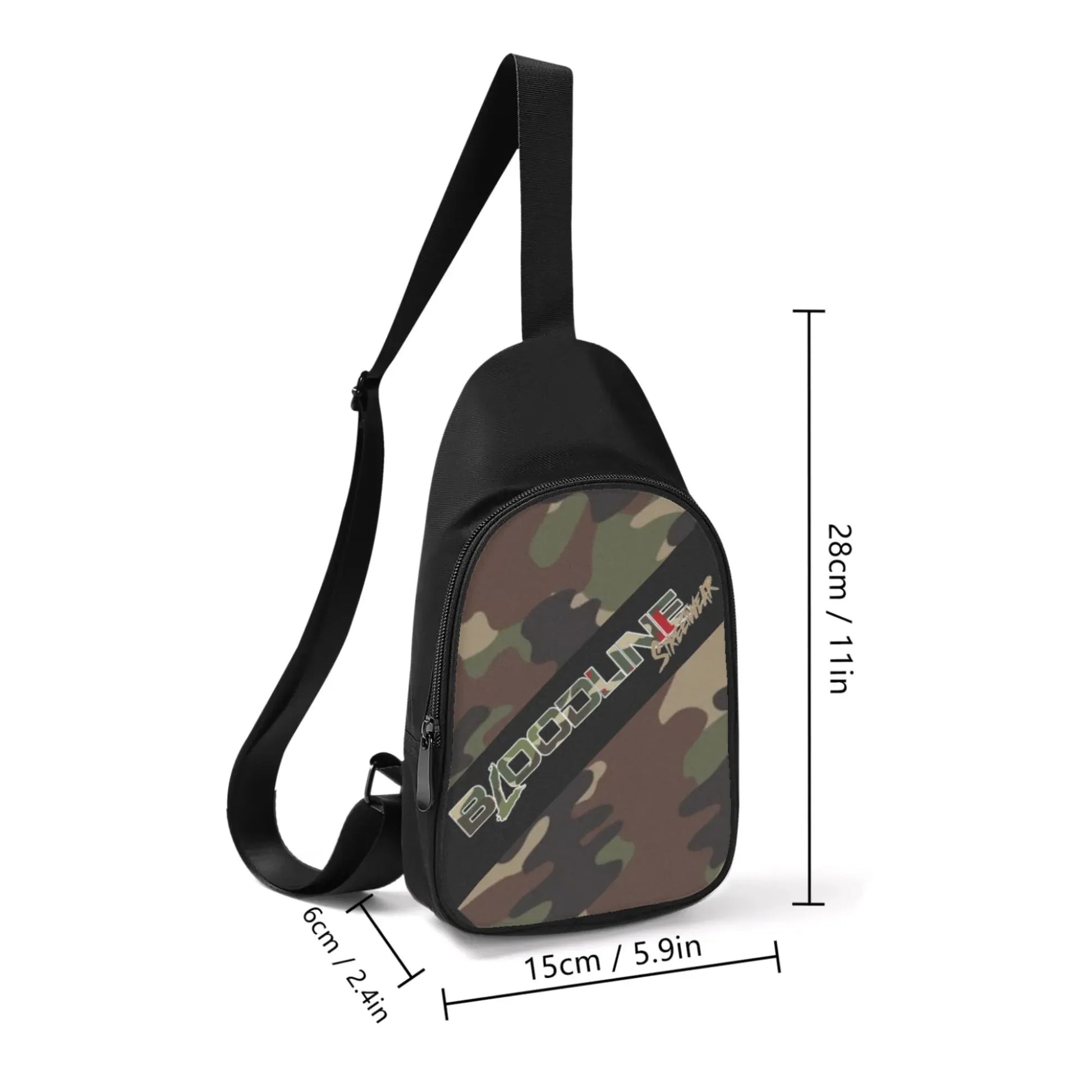 Green Camo Chest Bag - Bloodline Streetwear LLC