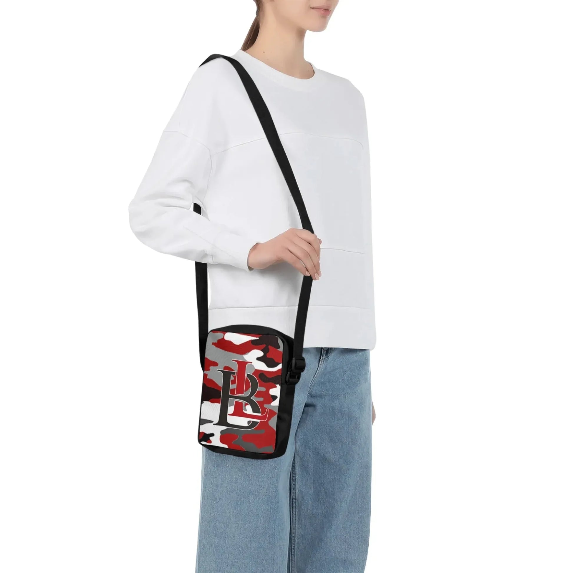 Red Camo Cross Body - Bloodline Streetwear LLC