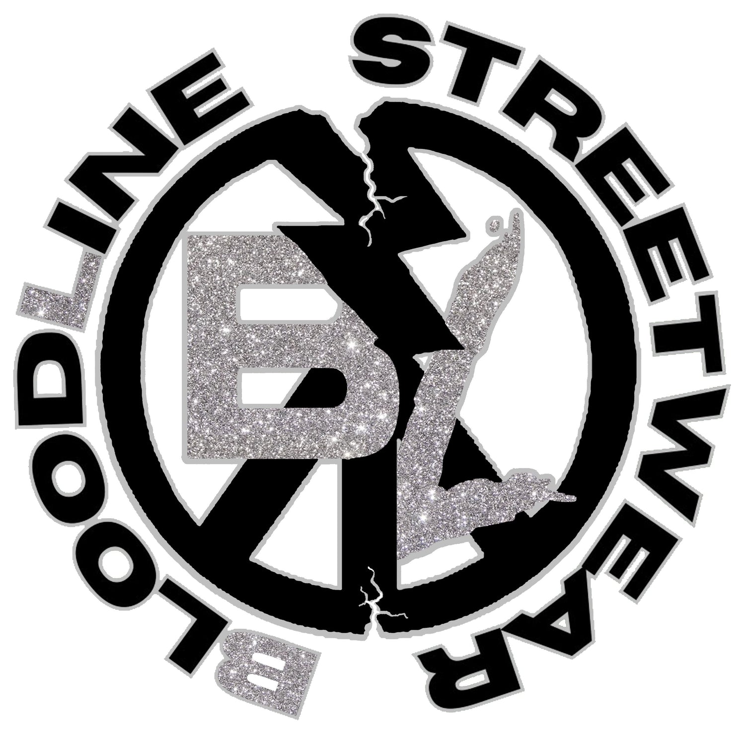 Circular logo with 'Bloodline Streetwear' text and a stylized letter 'B'.